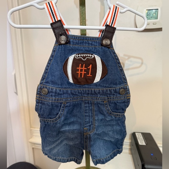 NWT Children’s Place Football Shortalls - Picture 1 of 8